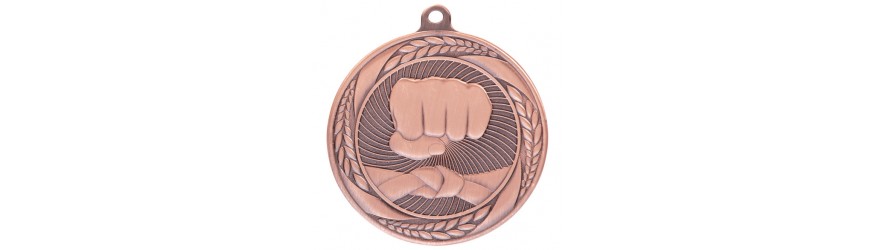 TYPHOON MARTIAL ARTS MEDAL 55MM - GOLD, SILVER & BRONZE